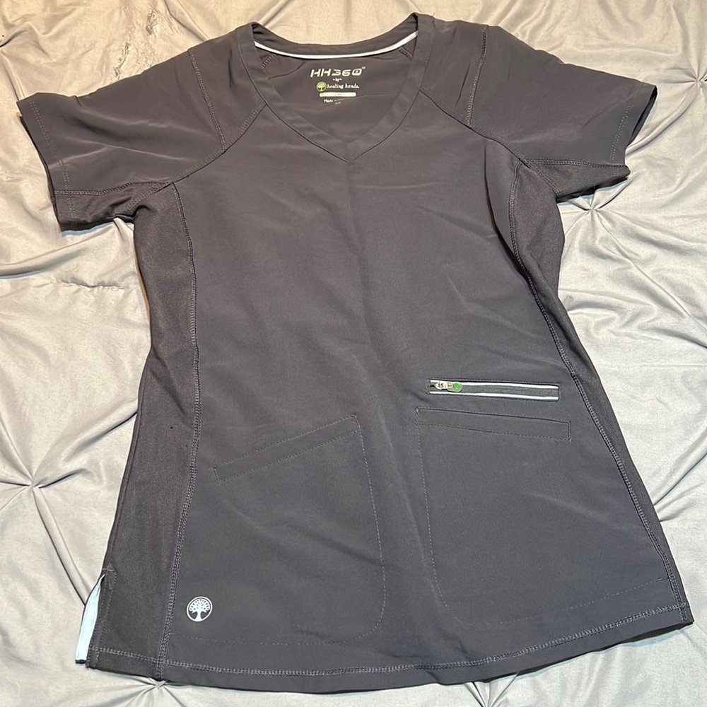 Gray scrub top size xs